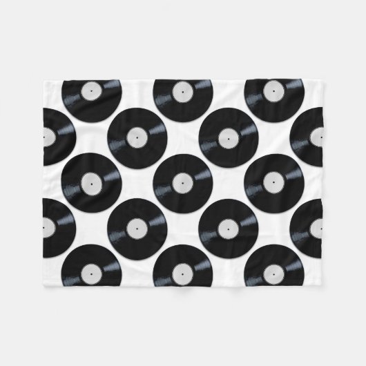 Couverture Polaire Étiquette de disques blancs (Devant (Horizontal))