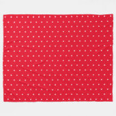 Couverture Polaire étoile blanche rouge (Devant (Horizontal))