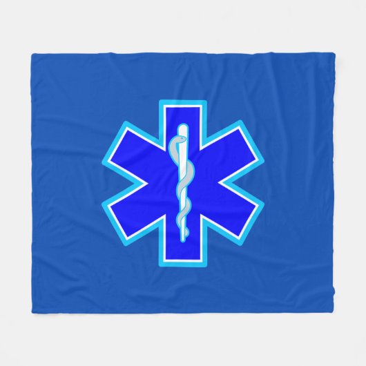 Couverture Polaire Étoile des services médicaux de secours (Devant (Horizontal))