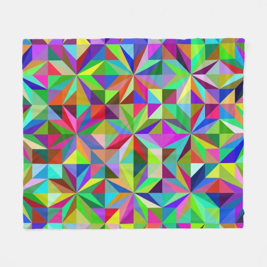 Couverture Polaire Étoiles Abstraites (Devant (Horizontal))