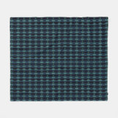 Couverture Polaire Etoiles arc-en-ciel bleu vert, Motif Artdeco (Devant (Horizontal))