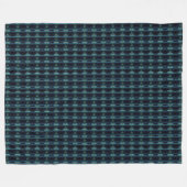 Couverture Polaire Etoiles arc-en-ciel bleu vert, Motif Artdeco (Devant (Horizontal))