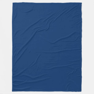 Couverture Polaire étoiles blanches bleu marine motif