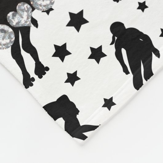 Couverture Polaire Étoiles blanches nommées faites sur commande de (Coin)