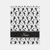 Couverture Polaire Étoiles blanches nommées faites sur commande de (Devant)