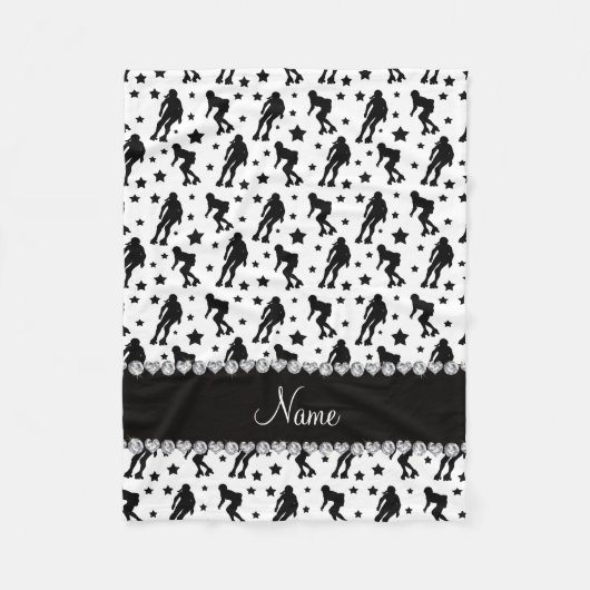 Couverture Polaire Étoiles blanches nommées faites sur commande de (Devant)