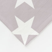 Couverture Polaire Étoiles Blancs tendance Violet Couleur Chic Design (Coin)
