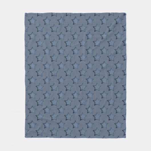 Couverture Polaire étoiles bleues (Devant)