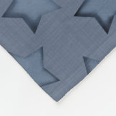 Couverture Polaire étoiles bleues (Coin)