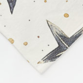 Couverture Polaire Étoiles Bleues Argent Or (Coin)