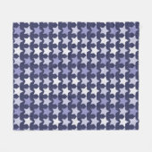 Couverture Polaire Étoiles bleues de la marine patriotique (Devant (Horizontal))
