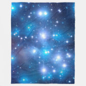 Couverture Polaire Étoiles bleues d'univers + vos idées (Devant)