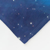 Couverture Polaire Étoiles bleues d'univers + vos idées (Coin)