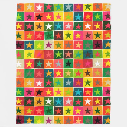 Couverture Polaire étoiles de noël (Devant)