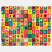 Couverture Polaire étoiles de noël (Devant (Horizontal))