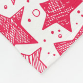 Couverture Polaire étoiles de Noël dessinées à la main (Coin)