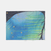 Couverture Polaire Étoiles de nuit et éclairs (Devant (Horizontal))