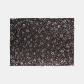 Couverture Polaire Étoiles de parties scintillant noire (Devant (Horizontal))