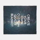 Couverture Polaire Etoiles d'espace moderne personnalisées Devis pers (Devant (Horizontal))