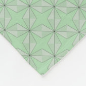 Couverture Polaire Étoiles et diamants motif Vert (Coin)