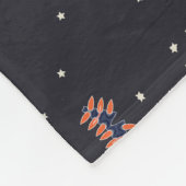 Couverture Polaire Étoiles Et Motif Spacship Unique (Coin)