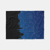 Couverture Polaire Étoiles, horizon, New York (Devant (Horizontal))