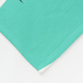 Couverture Polaire Étoiles Motif Turquoise (Coin)