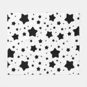 Couverture Polaire Étoiles noires (Devant (Horizontal))