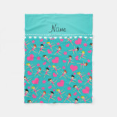 Couverture Polaire Étoiles nommées faites sur commande de coeurs de (Devant)