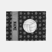 Couverture Polaire Étoiles nommées personnalisées de noir de (Devant (Horizontal))