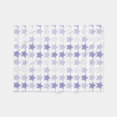 Couverture Polaire Étoiles Patriotique Blue Ombre (Devant (Horizontal))