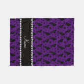 Couverture Polaire Étoiles pourpres nommées faites sur commande de (Devant (Horizontal))