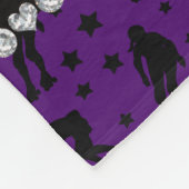 Couverture Polaire Étoiles pourpres nommées faites sur commande de (Coin)