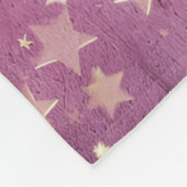 Couverture Polaire Étoiles rose violet personnalisées Message Nièce (Coin)