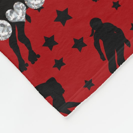 Couverture Polaire Étoiles rouges nommées faites sur commande de (Coin)