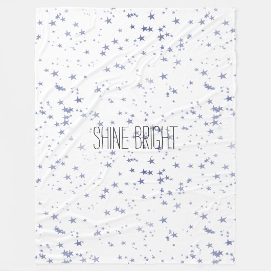 Couverture Polaire Étoiles violettes (Devant)