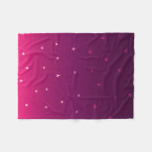 Couverture Polaire Étoiles violettes ombres (Devant (Horizontal))