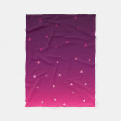 Couverture Polaire Étoiles violettes ombres (Devant)