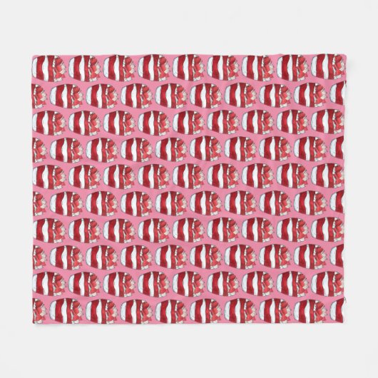Couverture Polaire Eton Mess Strawberry Meringue Royaume-Uni (Devant (Horizontal))