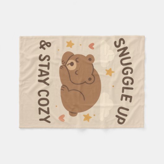 Couverture Polaire Étouffez et restez douillets 🥱 😴 Fleece Blanket (Devant (Horizontal))