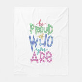 Couverture Polaire être fier de qui vous êtes (Devant)