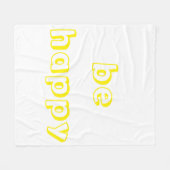 Couverture Polaire être heureux (Devant (Horizontal))