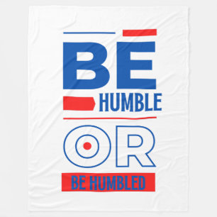 Couverture Polaire Être Humble Ou Être Humble