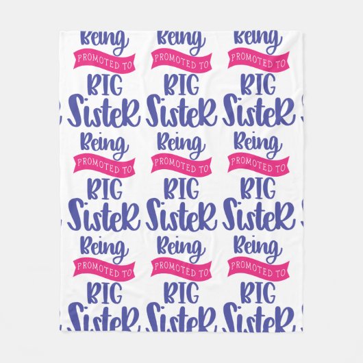 Couverture Polaire Être Promu À La Grande Soeur (Devant)