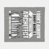 Couverture Polaire Être Un Architecte Retraité Fleece Blanket Fleece (Devant (Horizontal))