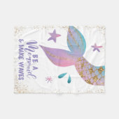 Couverture Polaire Être une citation inspirante de sirène (Devant (Horizontal))