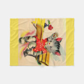 Couverture Polaire étudiant en chat kitten (Devant (Horizontal))