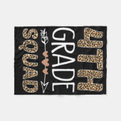 Couverture Polaire Étudiant Leopard de 4e année (Devant (Horizontal))