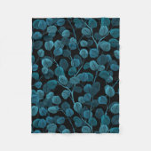 Couverture Polaire Eucalyptus en bleu (Devant)