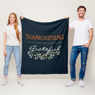 Couverture Polaire Eucalyptus moderne se sentant Gratuit Thanksgiving